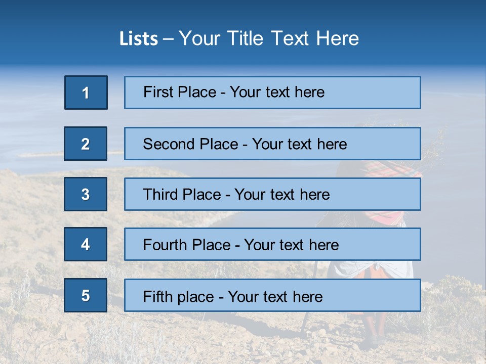 Beach Bolivia Plants PowerPoint Template