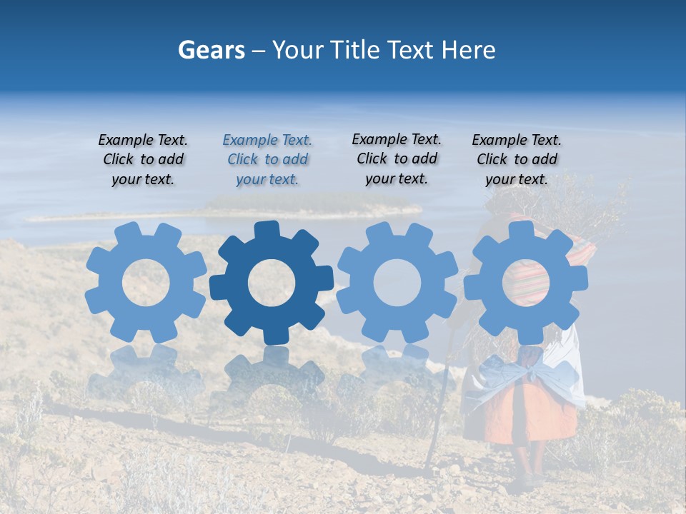 Beach Bolivia Plants PowerPoint Template