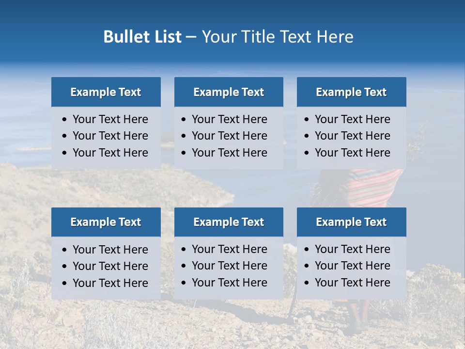 Beach Bolivia Plants PowerPoint Template