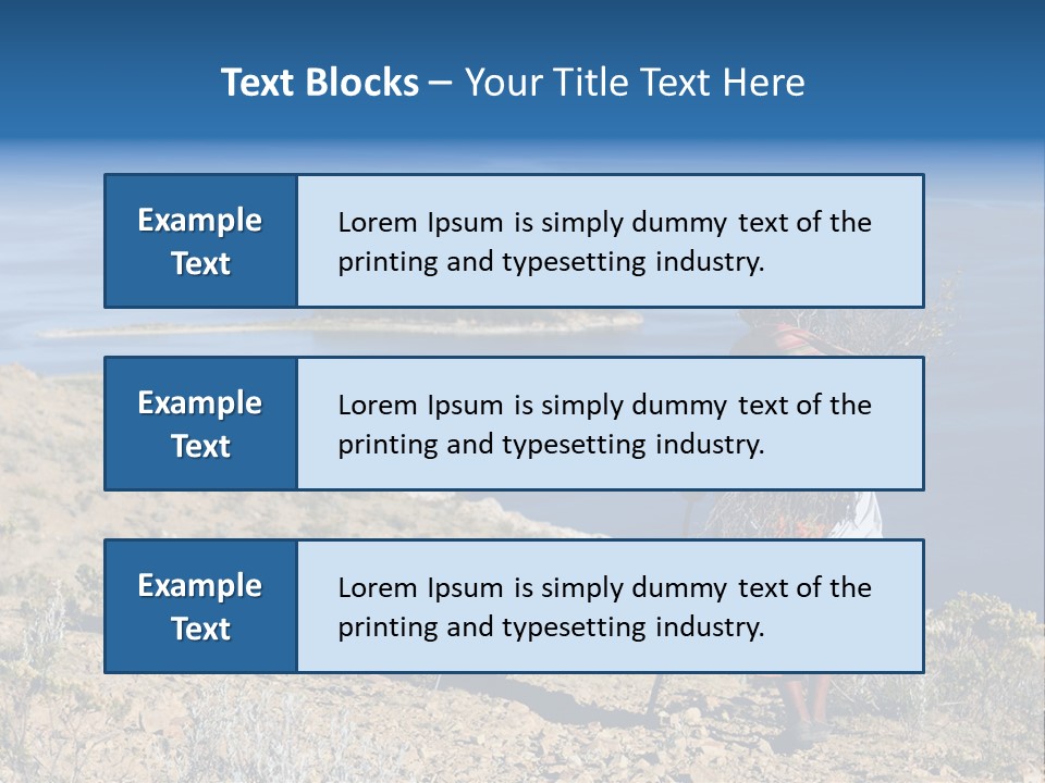 Beach Bolivia Plants PowerPoint Template