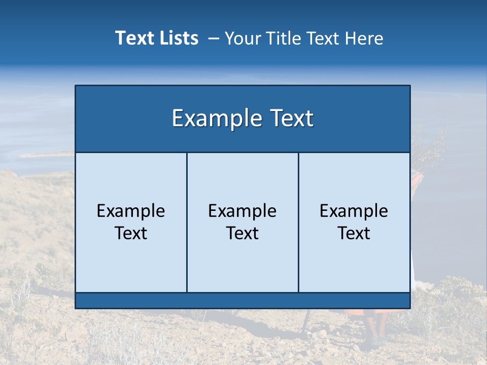 Beach Bolivia Plants PowerPoint Template