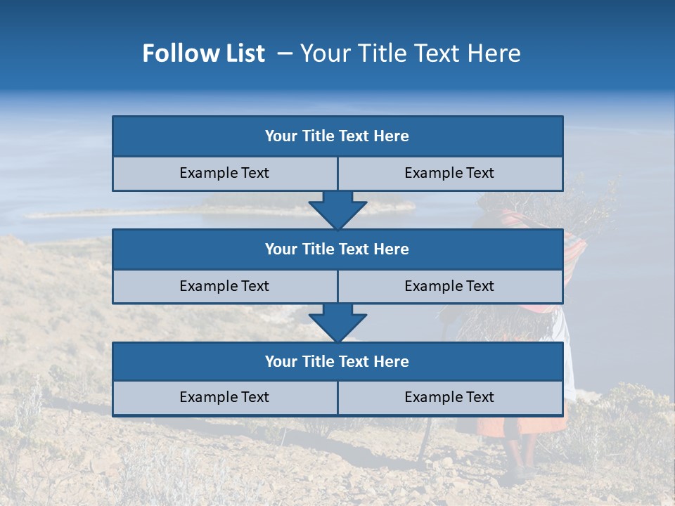Beach Bolivia Plants PowerPoint Template