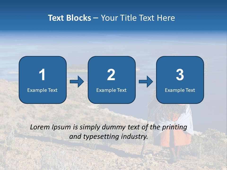 Beach Bolivia Plants PowerPoint Template