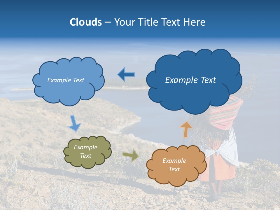 Beach Bolivia Plants PowerPoint Template