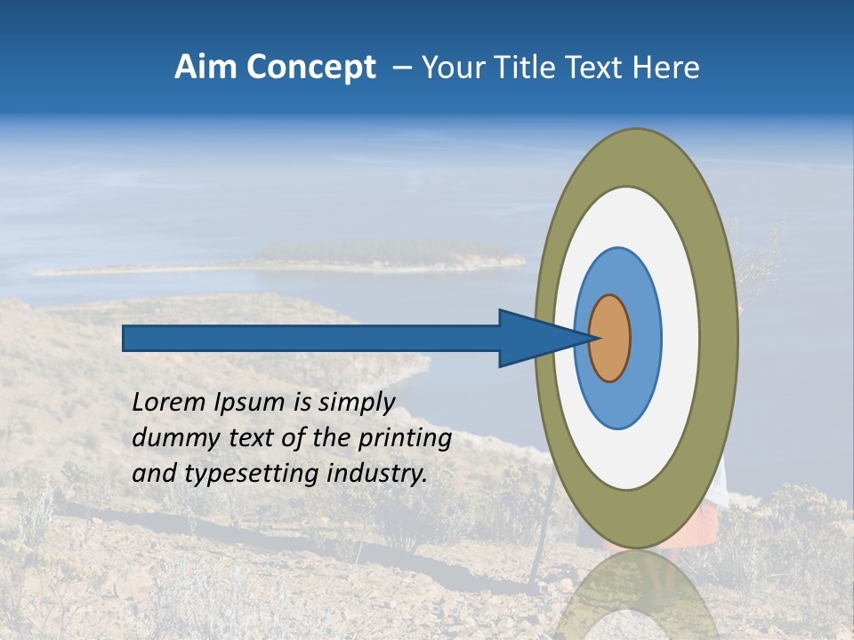 Beach Bolivia Plants PowerPoint Template