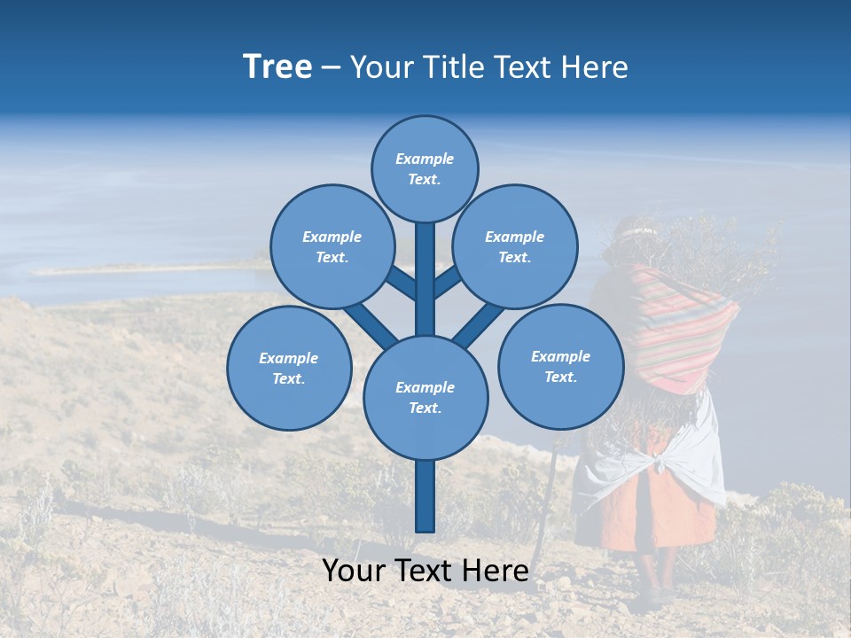 Beach Bolivia Plants PowerPoint Template