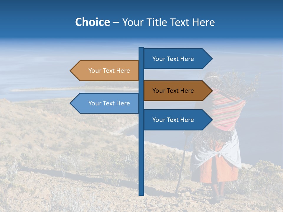 Beach Bolivia Plants PowerPoint Template