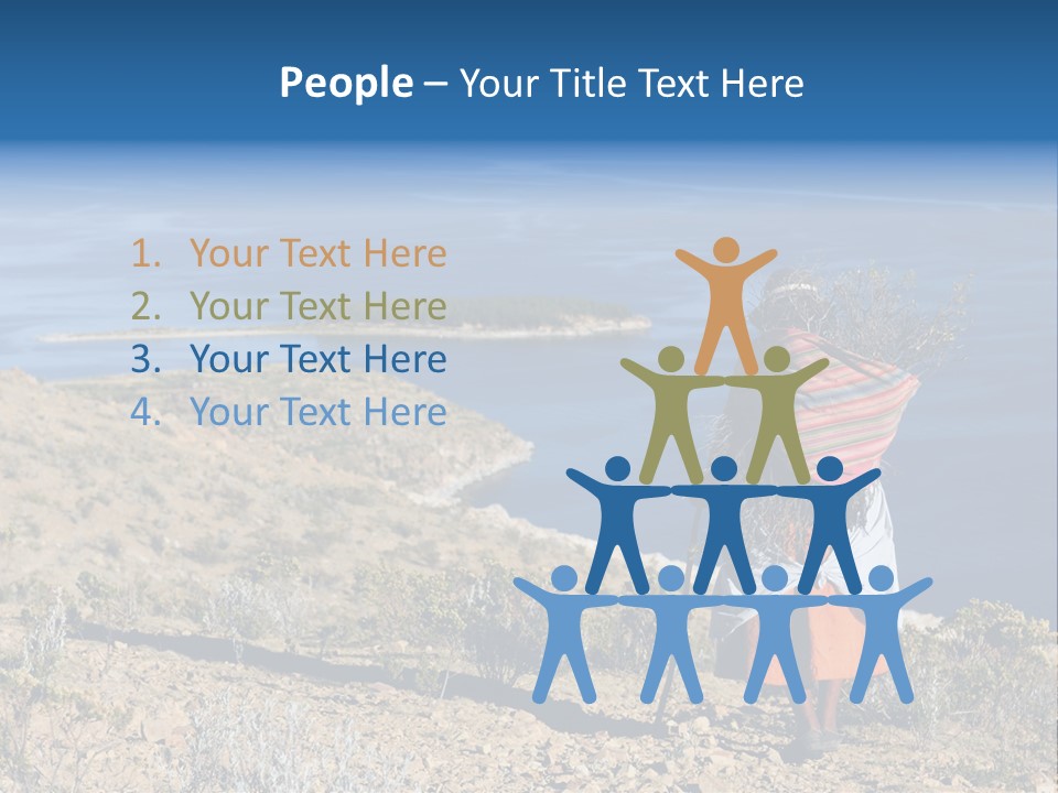 Beach Bolivia Plants PowerPoint Template