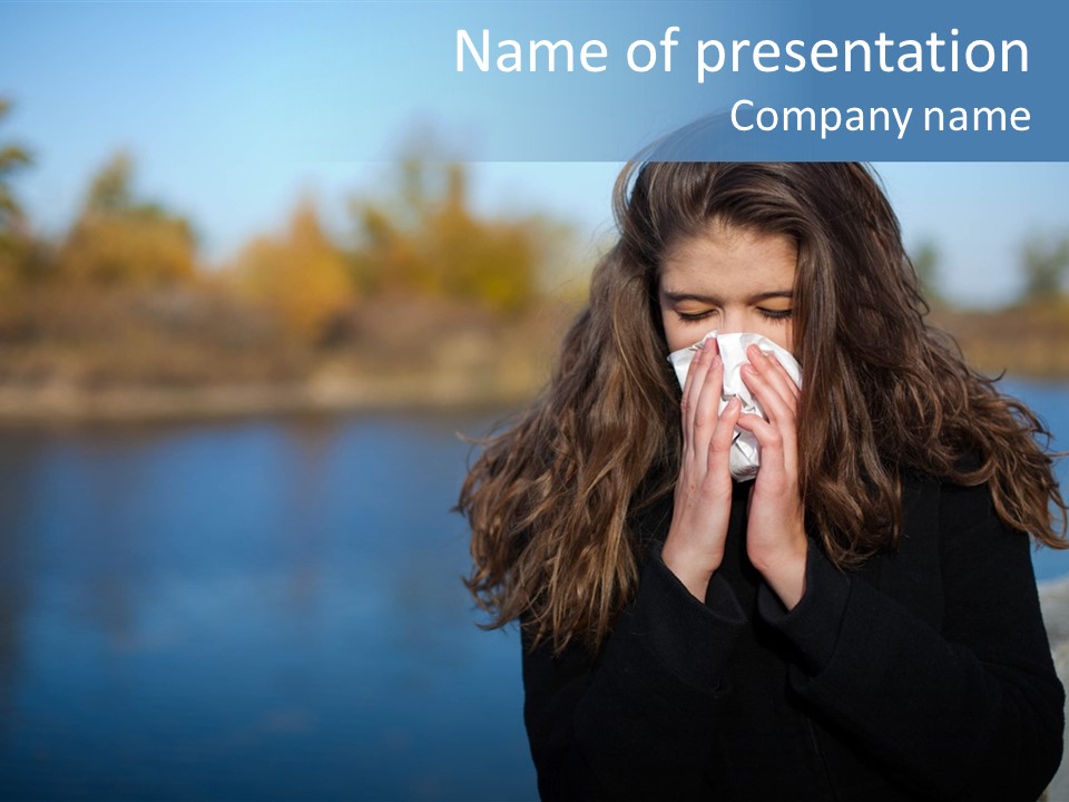 Close Up Swollen Reaction PowerPoint Template