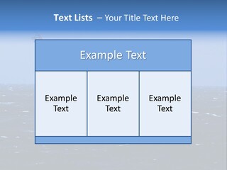 Water Safe Horizon PowerPoint Template
