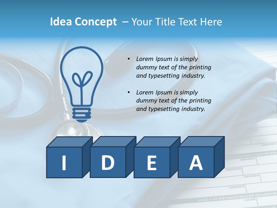 Diagnose Checkup Closeup PowerPoint Template