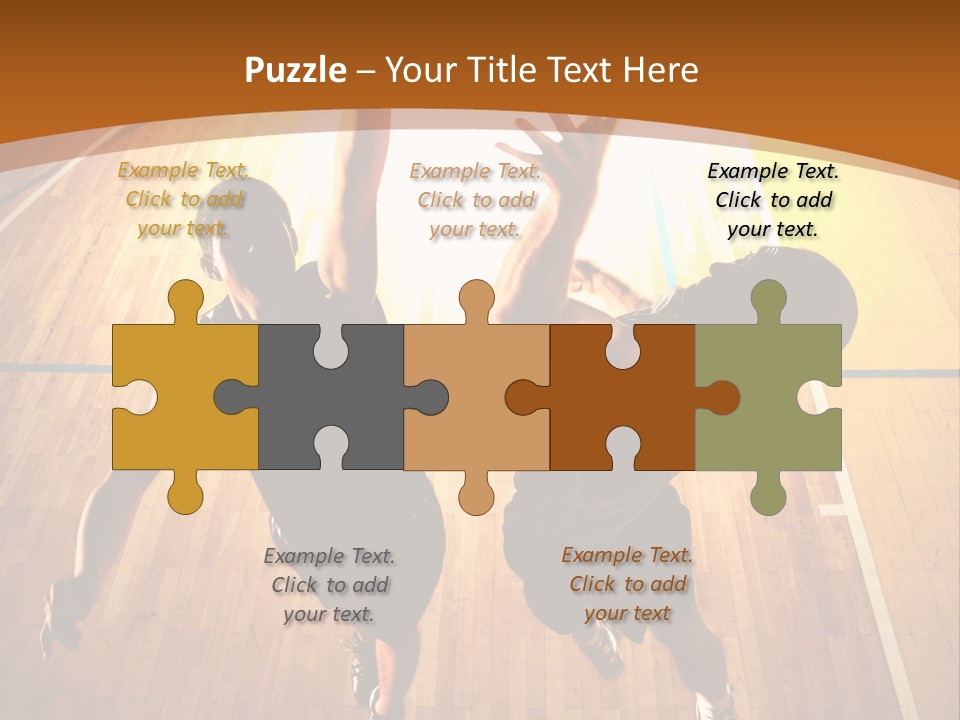 Male Body Fight PowerPoint Template