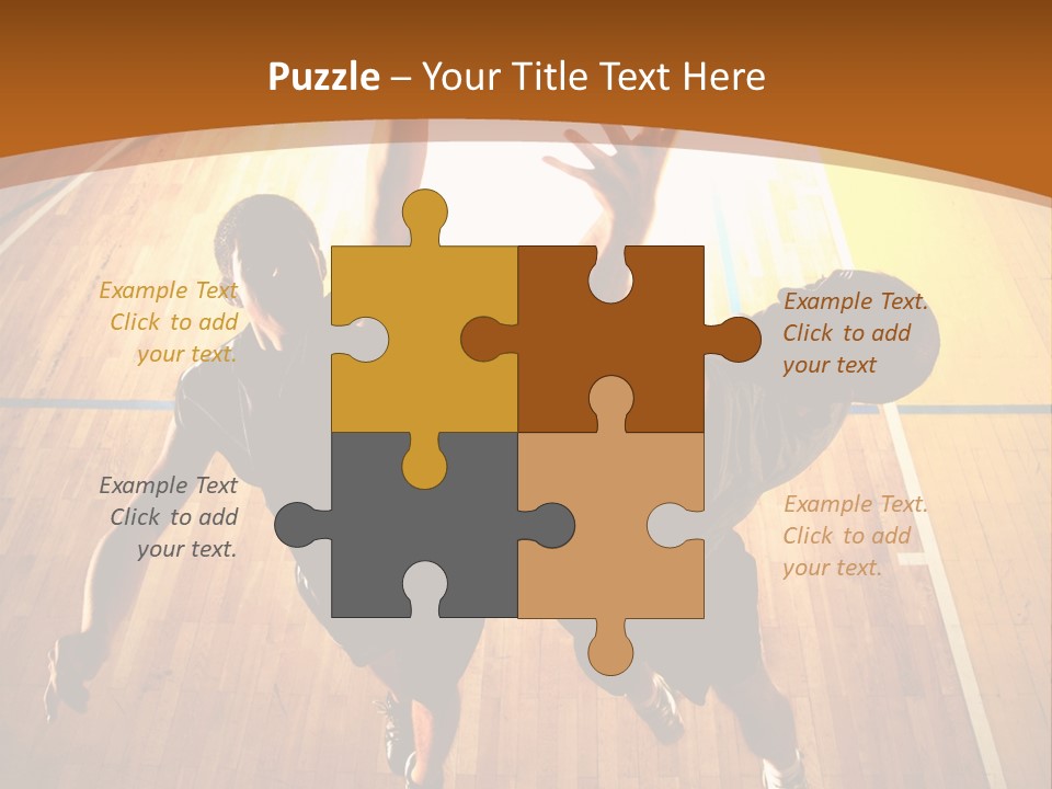 Male Body Fight PowerPoint Template