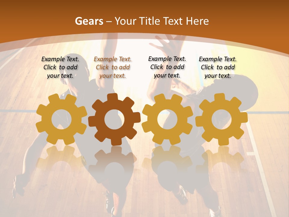 Male Body Fight PowerPoint Template