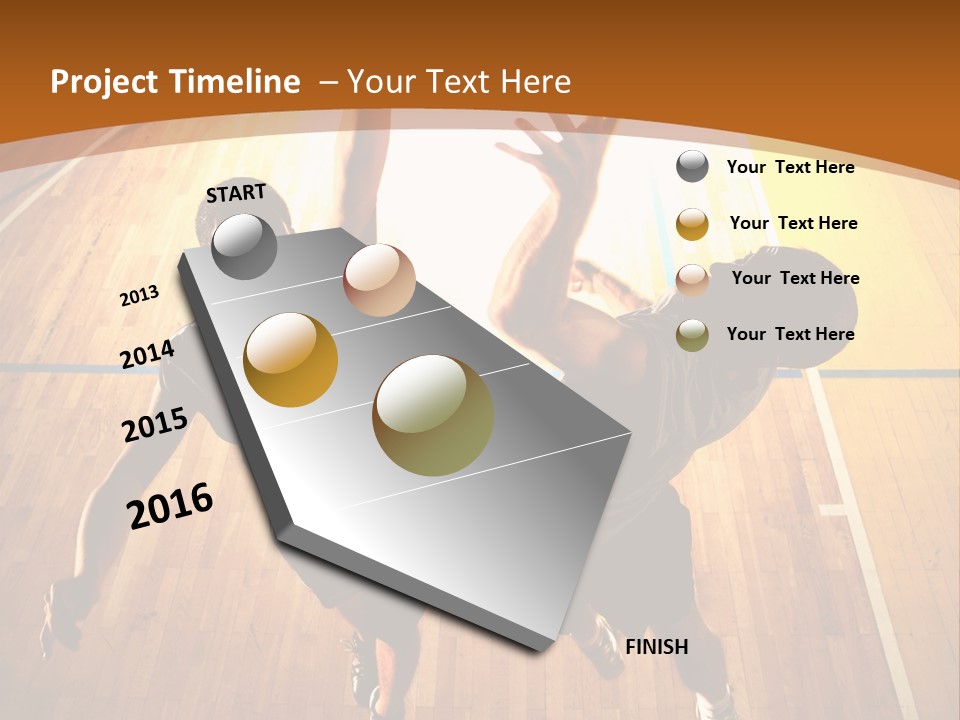 Male Body Fight PowerPoint Template