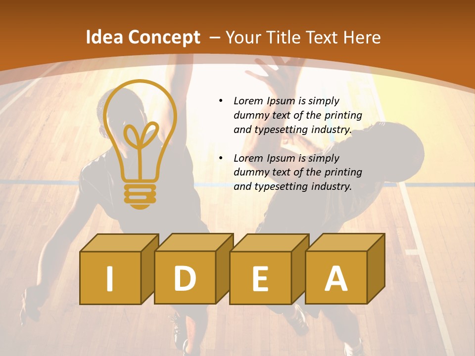 Male Body Fight PowerPoint Template