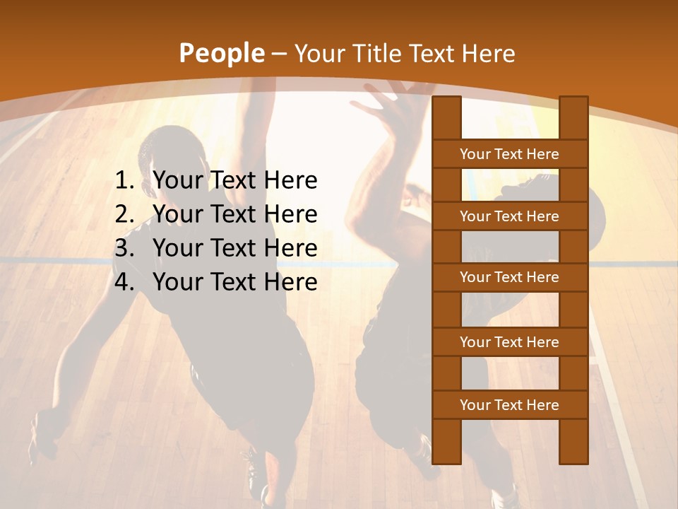 Male Body Fight PowerPoint Template