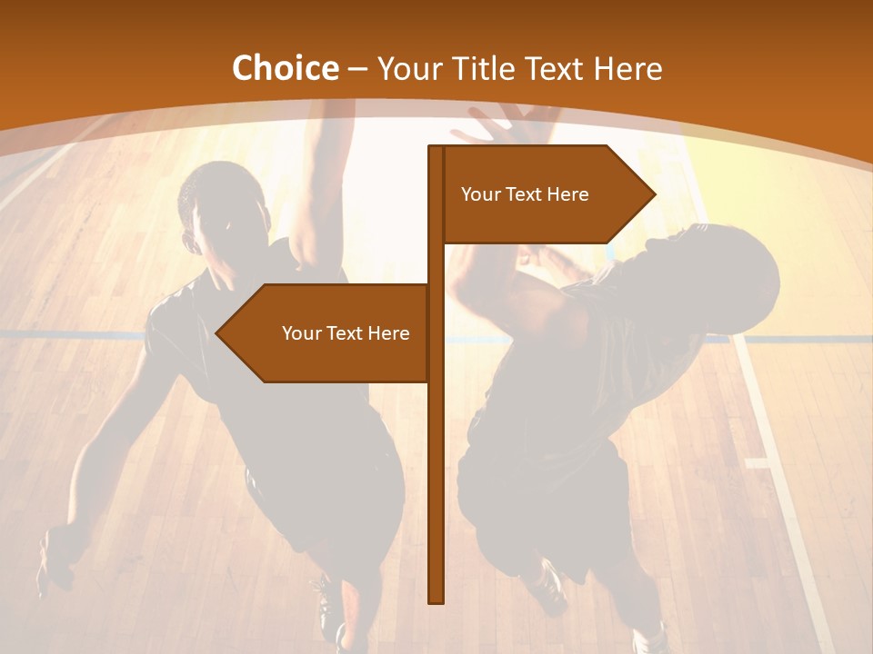 Male Body Fight PowerPoint Template