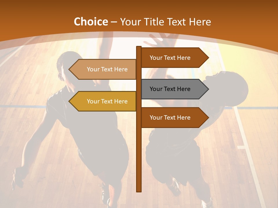 Male Body Fight PowerPoint Template