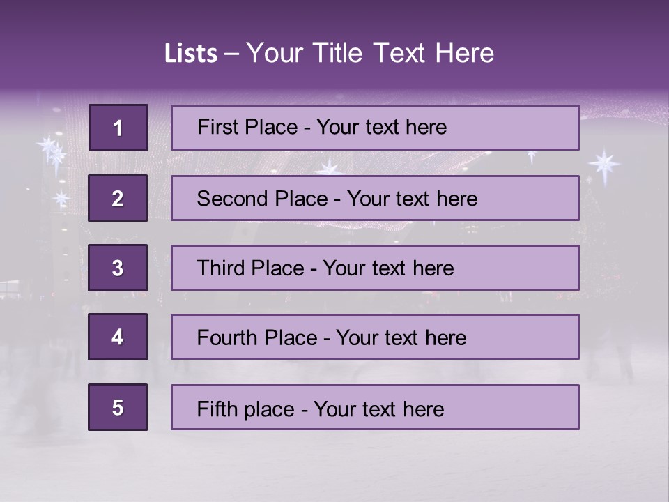 A Group Of People Skating On An Ice Rink PowerPoint Template