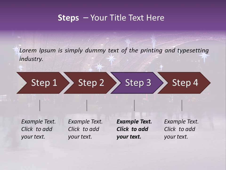 A Group Of People Skating On An Ice Rink PowerPoint Template