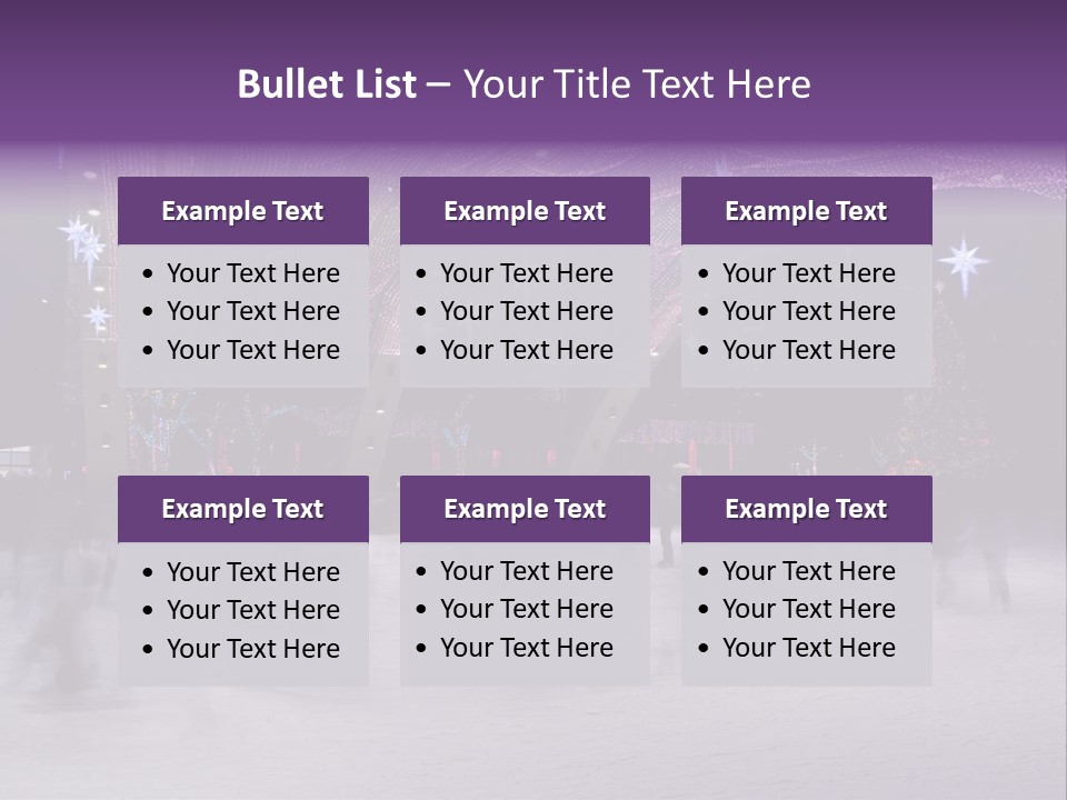 A Group Of People Skating On An Ice Rink PowerPoint Template