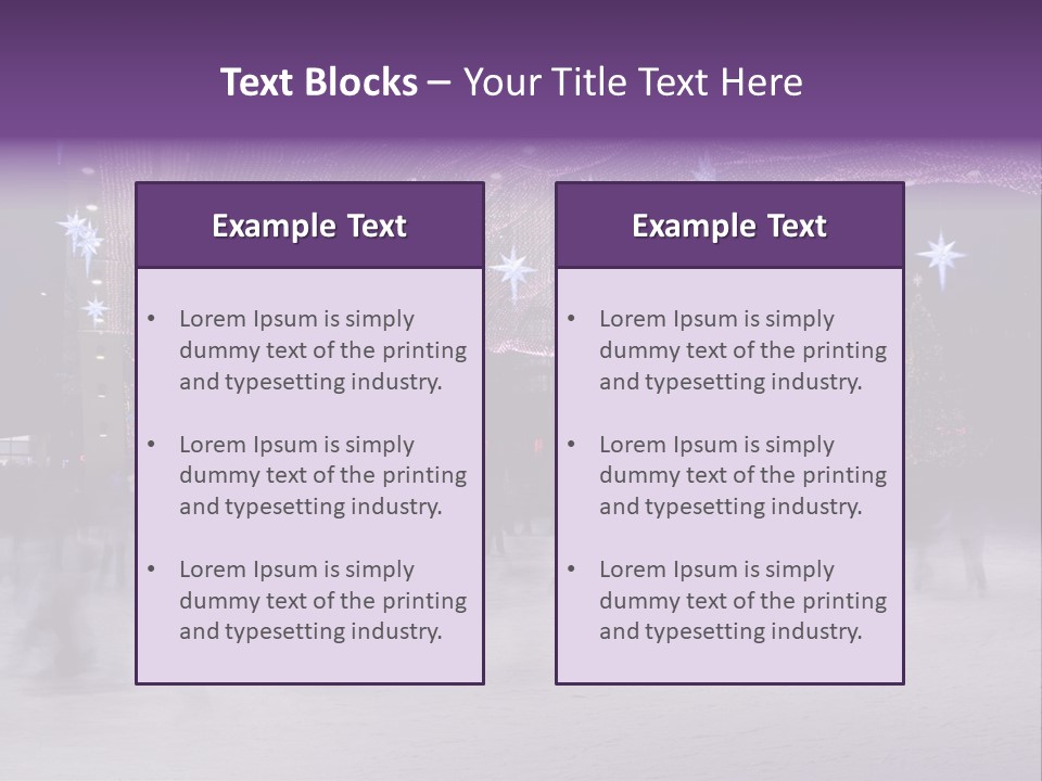 A Group Of People Skating On An Ice Rink PowerPoint Template