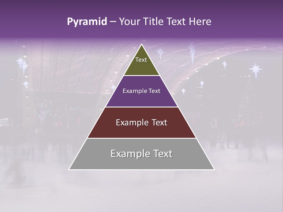 A Group Of People Skating On An Ice Rink PowerPoint Template