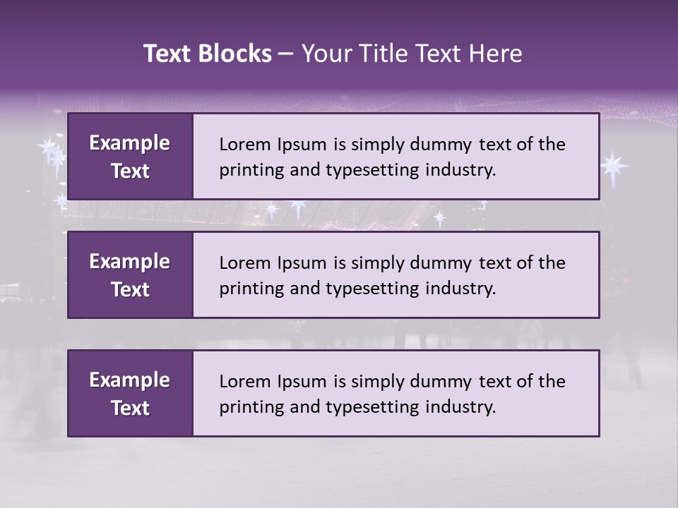A Group Of People Skating On An Ice Rink PowerPoint Template