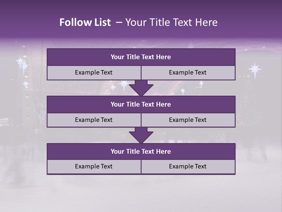 A Group Of People Skating On An Ice Rink PowerPoint Template