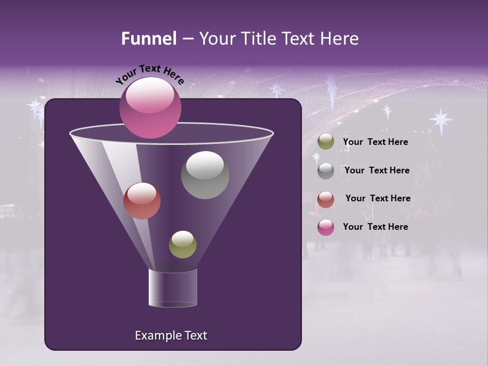 A Group Of People Skating On An Ice Rink PowerPoint Template