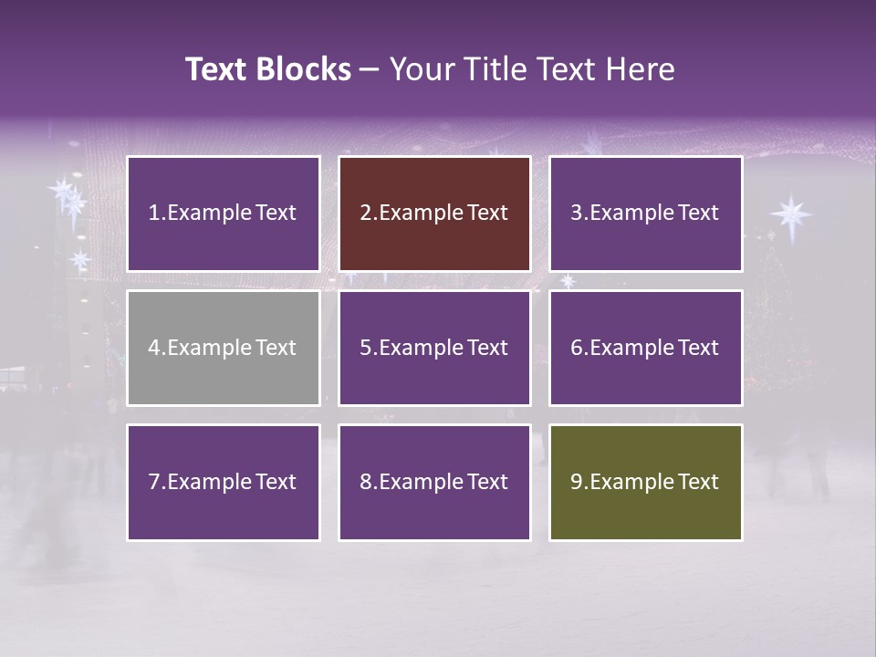 A Group Of People Skating On An Ice Rink PowerPoint Template