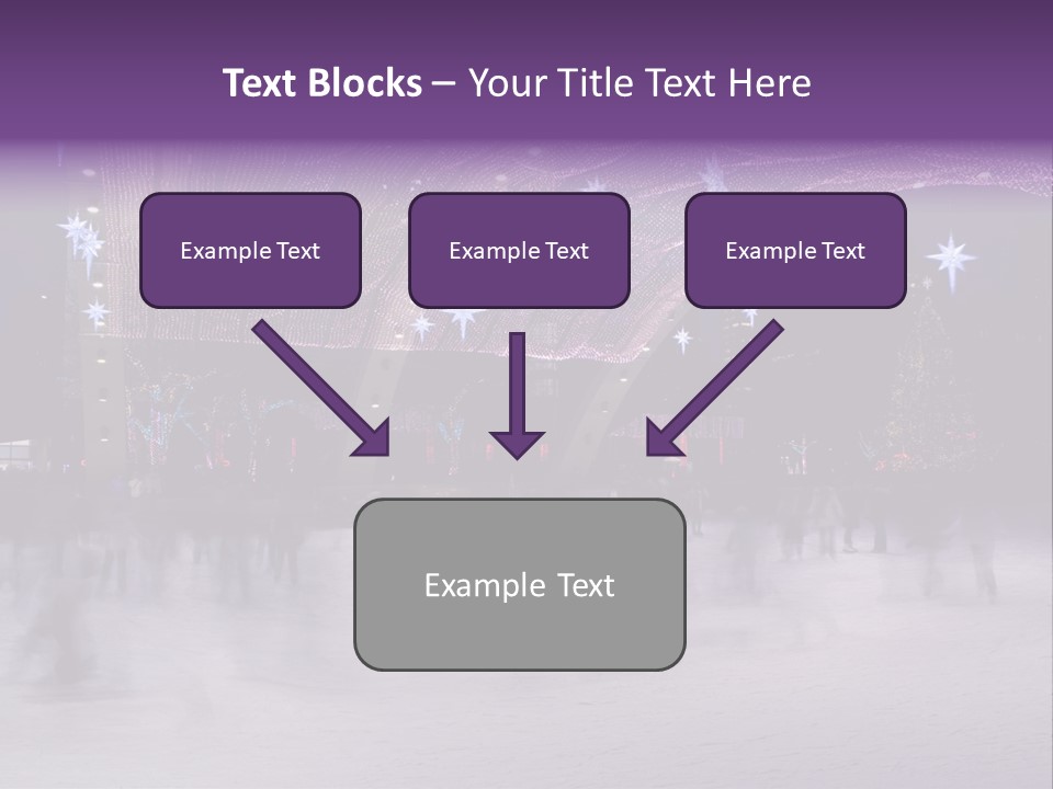 A Group Of People Skating On An Ice Rink PowerPoint Template
