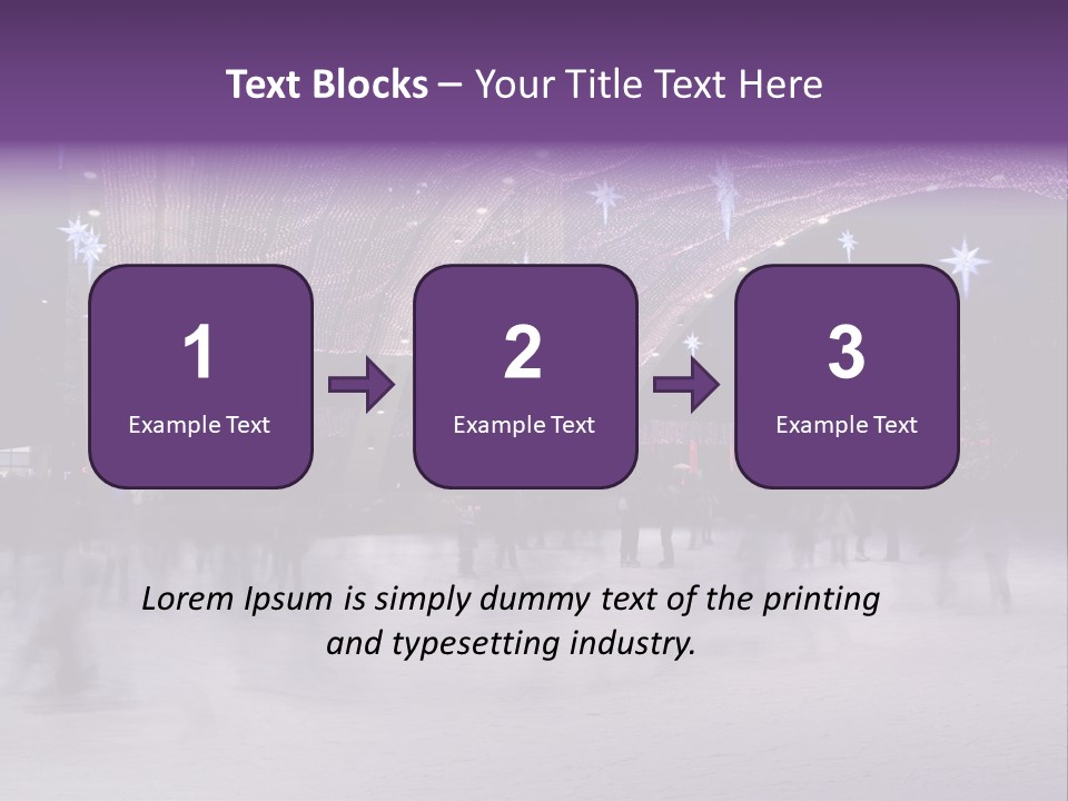 A Group Of People Skating On An Ice Rink PowerPoint Template