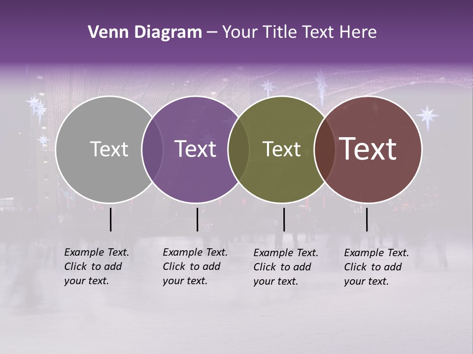 A Group Of People Skating On An Ice Rink PowerPoint Template