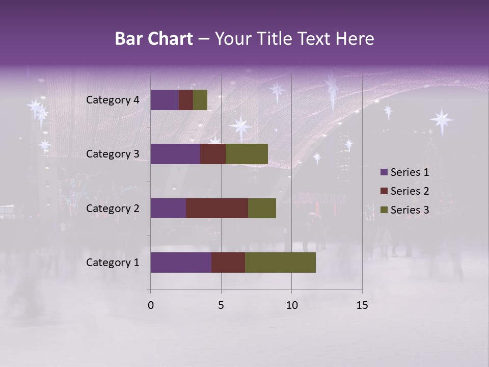 A Group Of People Skating On An Ice Rink PowerPoint Template