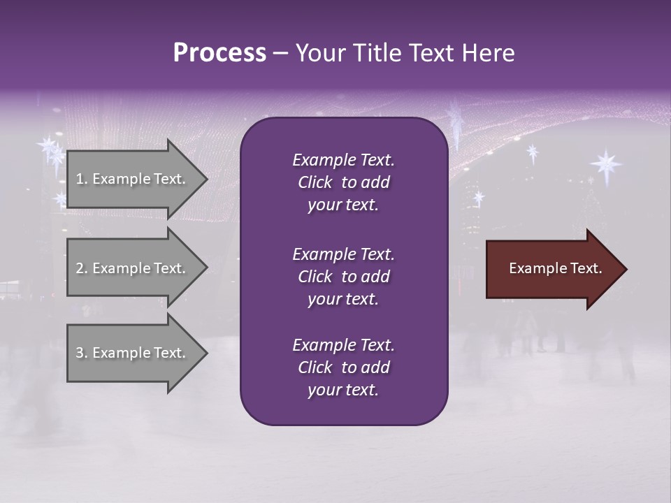 A Group Of People Skating On An Ice Rink PowerPoint Template