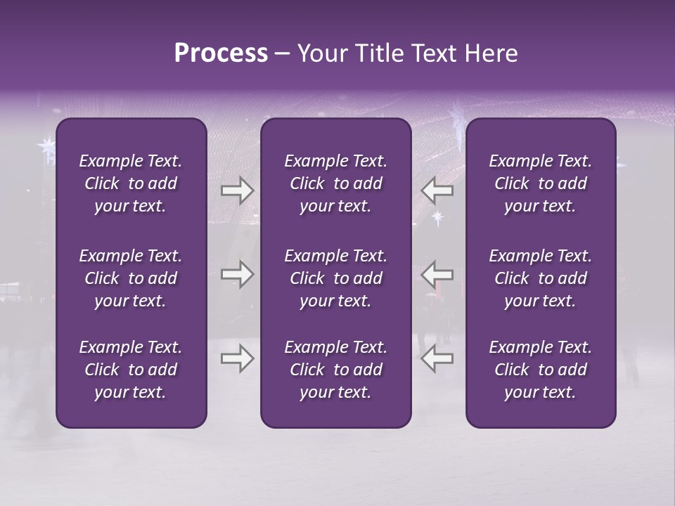 A Group Of People Skating On An Ice Rink PowerPoint Template