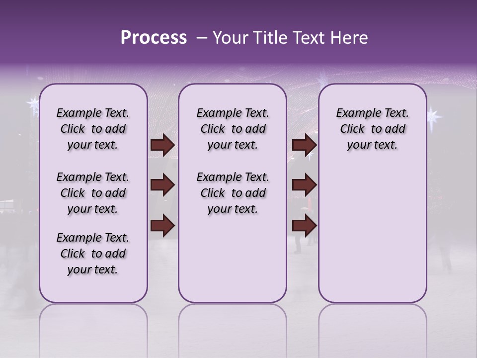 A Group Of People Skating On An Ice Rink PowerPoint Template