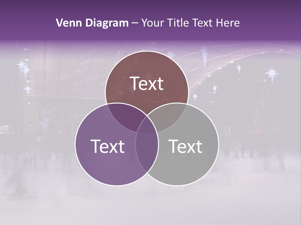 A Group Of People Skating On An Ice Rink PowerPoint Template