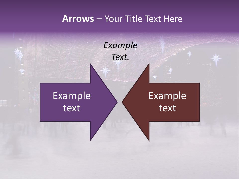 A Group Of People Skating On An Ice Rink PowerPoint Template