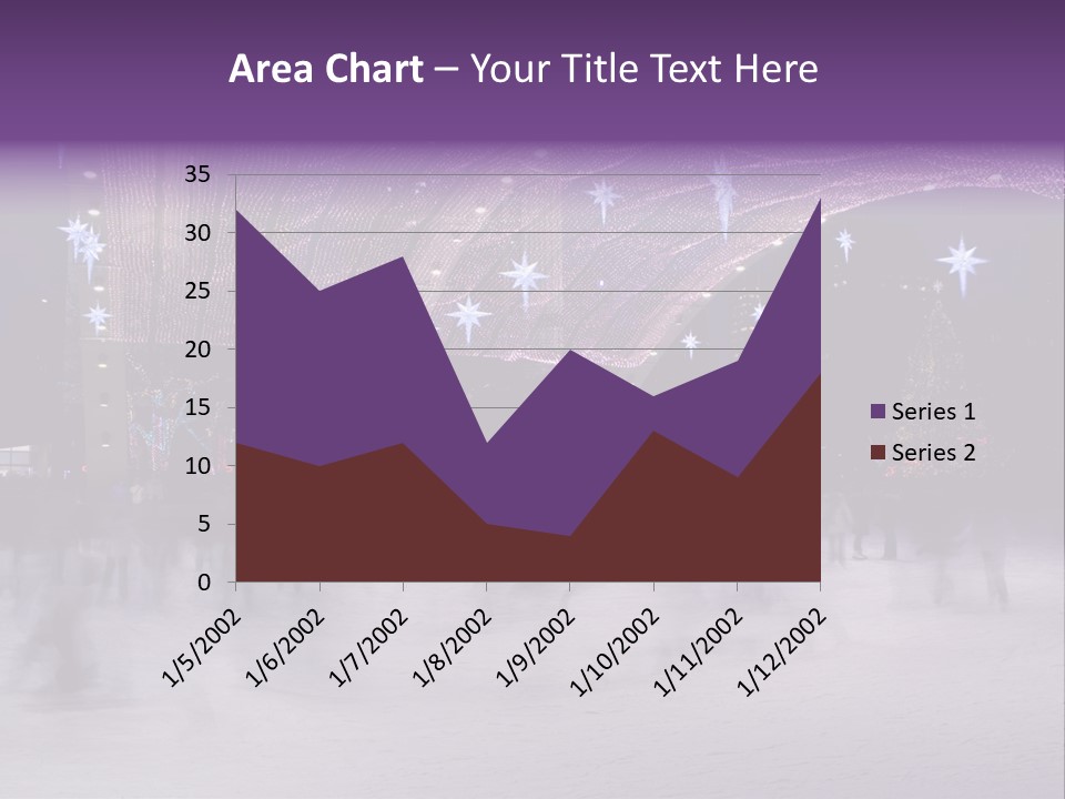 A Group Of People Skating On An Ice Rink PowerPoint Template