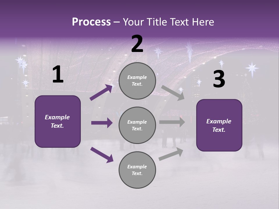 A Group Of People Skating On An Ice Rink PowerPoint Template
