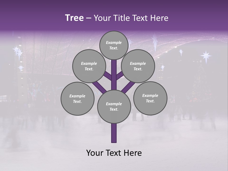 A Group Of People Skating On An Ice Rink PowerPoint Template