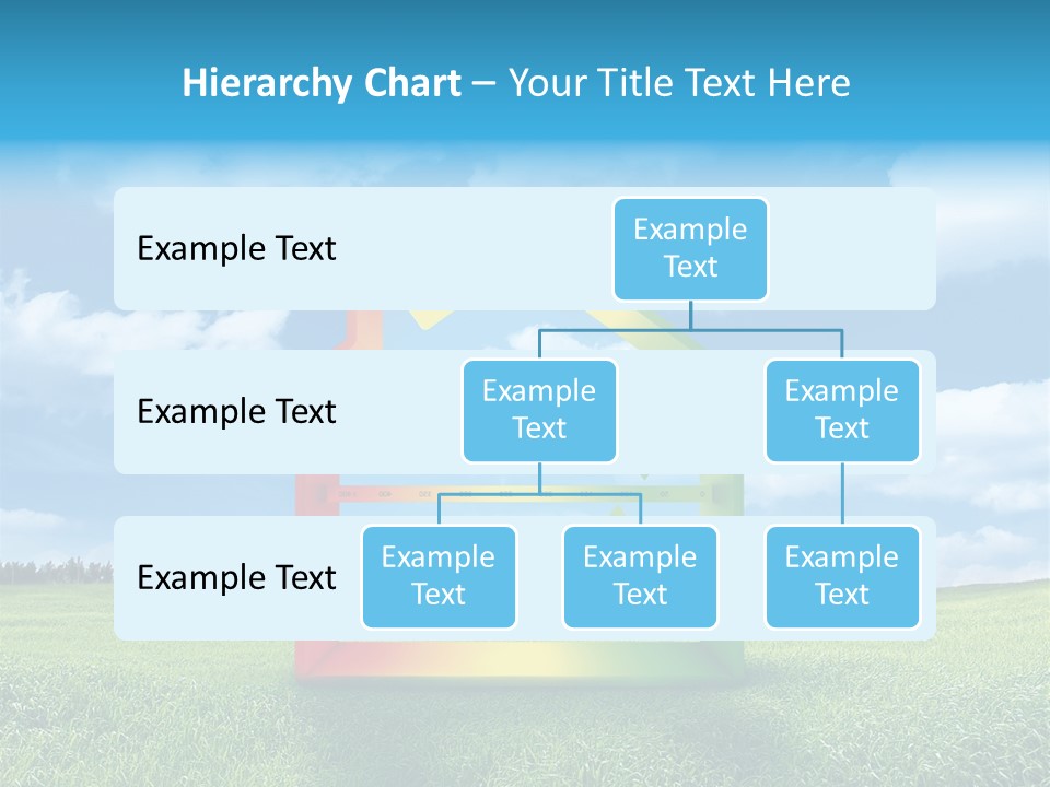 A House With Arrows Going Up In The Air PowerPoint Template