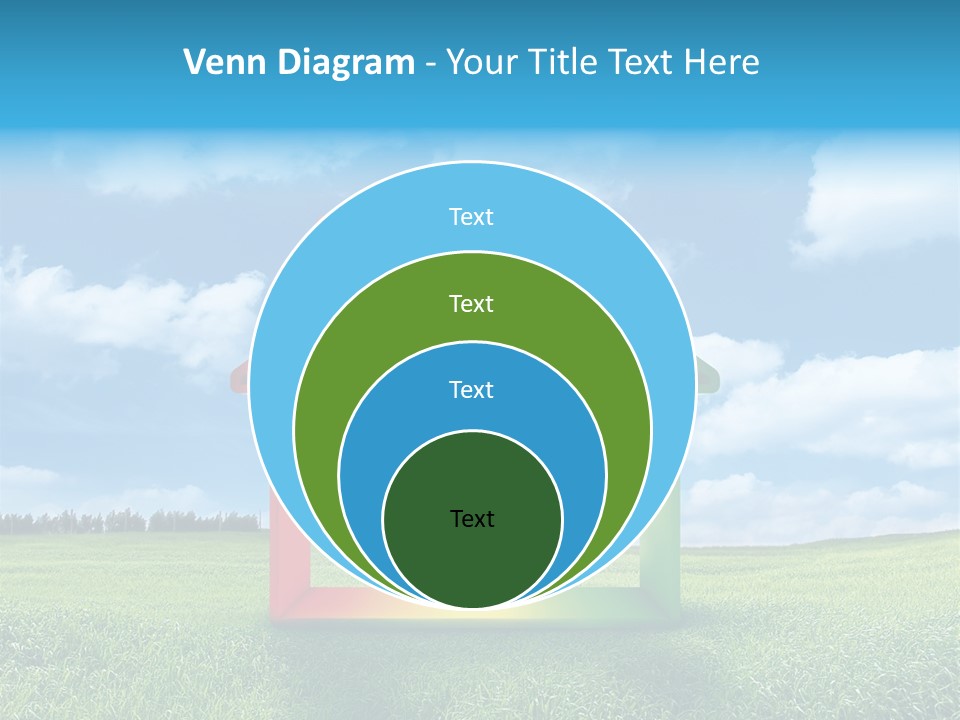 A House With Arrows Going Up In The Air PowerPoint Template