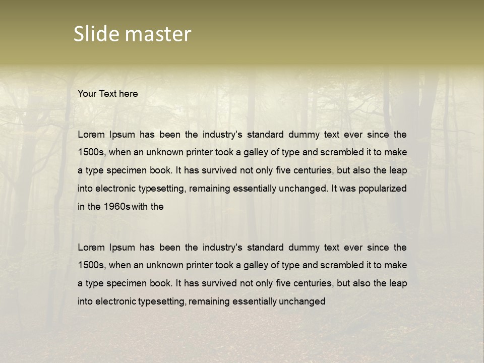 Landscape Vacation Leisure PowerPoint Template