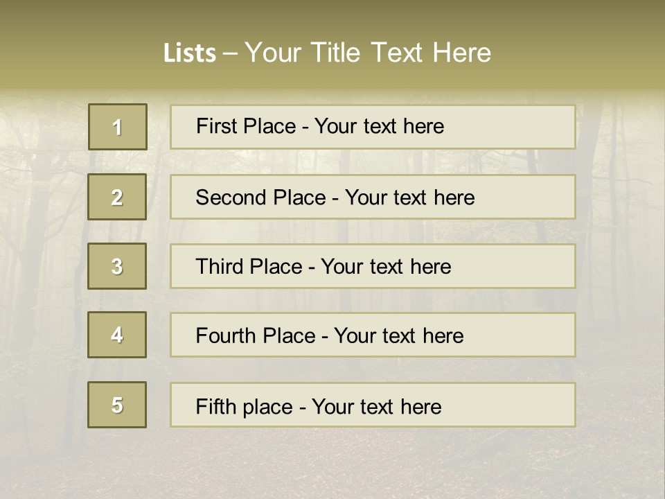 Landscape Vacation Leisure PowerPoint Template