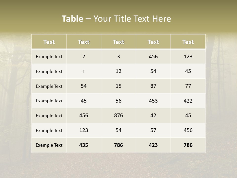 Landscape Vacation Leisure PowerPoint Template