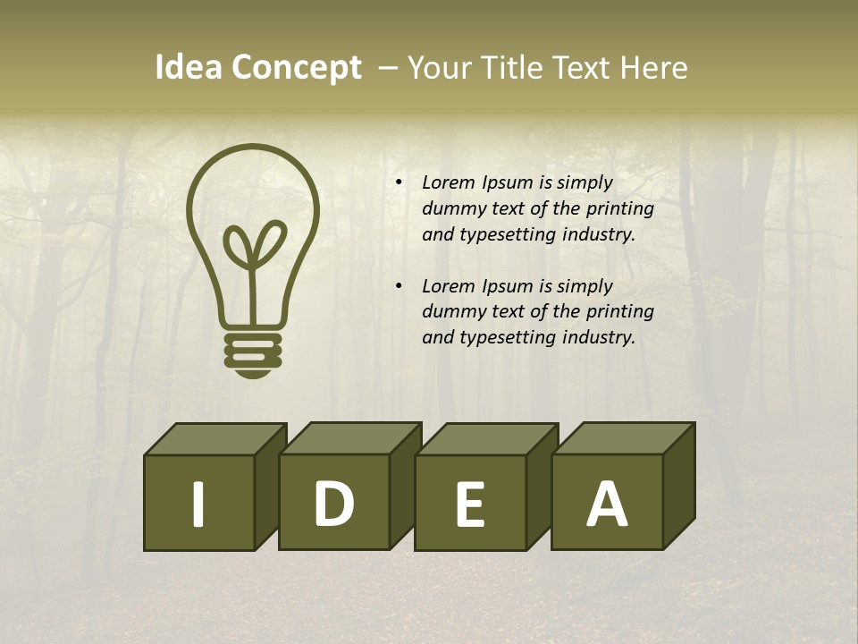 Landscape Vacation Leisure PowerPoint Template